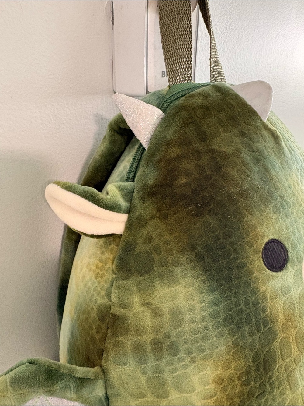 Squishmallows Green and Cream Dragon Plush Backpack - Picture 3 of 5